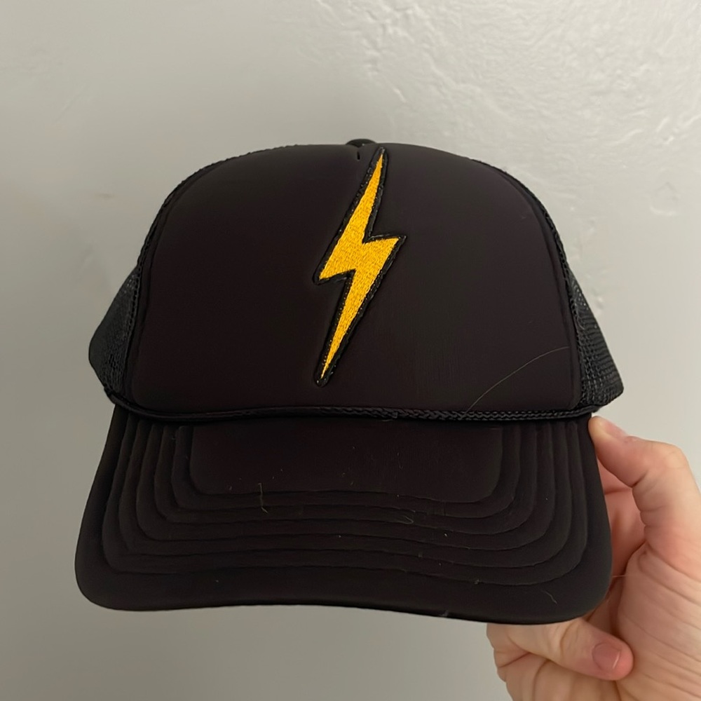 Black aviator nation trucker hat